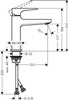 Faucet s nízkým chromovým washbasinem