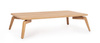 Stolik kawowy ogrodowy w kolorze naturalnego drewna BOLZANO Tivoli beżowy  120x70x30 cm