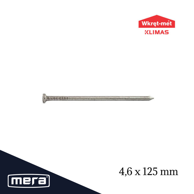 Wkręt-met gwoździe budowlane 4,6x125 czarne 5kg