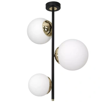 Lampa wisząca MILAGRO Sparta MLP6496 czarny/złoty - EKSPOZYCJA