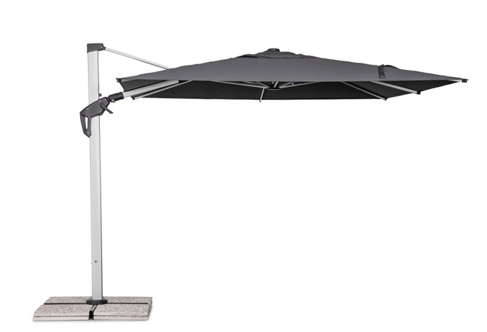 Parasol ogrodowy 3m x 3m BOLZANO Arrito aluminium antracytowy
