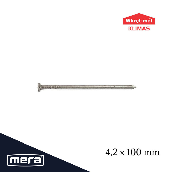 Wkręt-met gwoździe budowlane 4,2x100 czarne 5kg