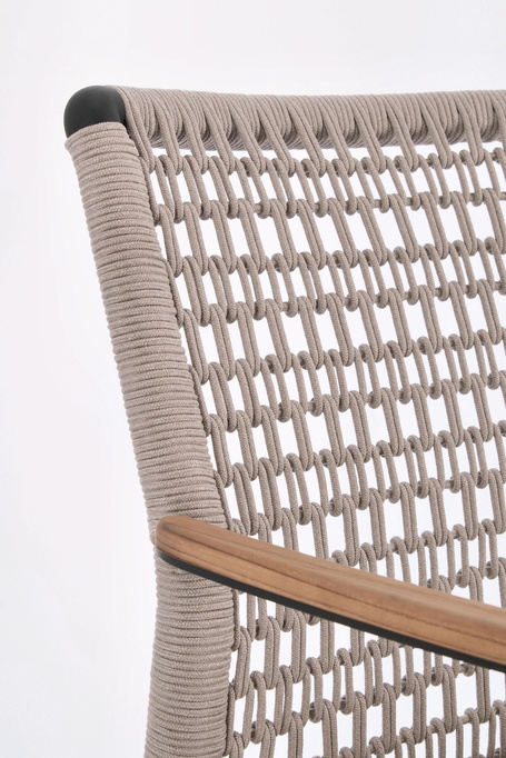 Krzesło Martaio BOLZANO aluminium antracyt/beż