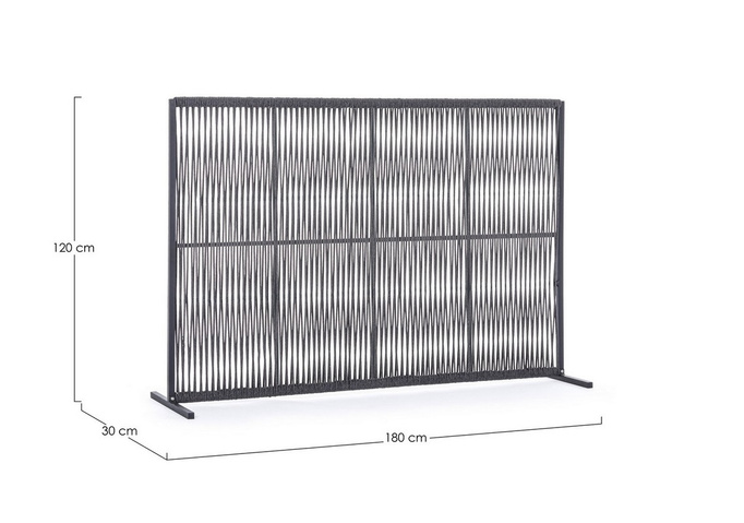 Parawan ogrodowy dekoracyjny BOLZANO Panaro 180x120 cm antracytowy 
