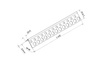 Półnarożnik aluminiowy perforowany  2,5m