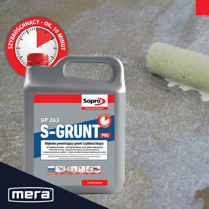 Sopro S -grunt Pro GP 263 -Hluboko pronikavé rychlé -drying Ground 4 kg