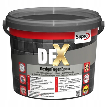 FUGA EPOKSYDOWA DFX DESIGN kamiennoszary 22 Sopro 3kg