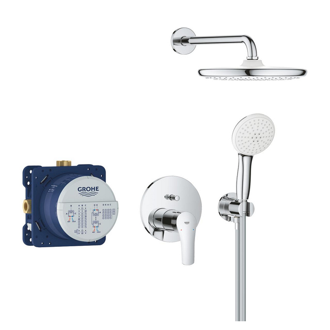 Grohe Eurosmart Podtynkowy zestaw prysznicowy z deszczownicą Tempesta 250 chrom 25288000