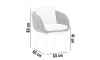 Krzesło ogrodowe SCOOP 64x65x80cm jasne szare aluminium