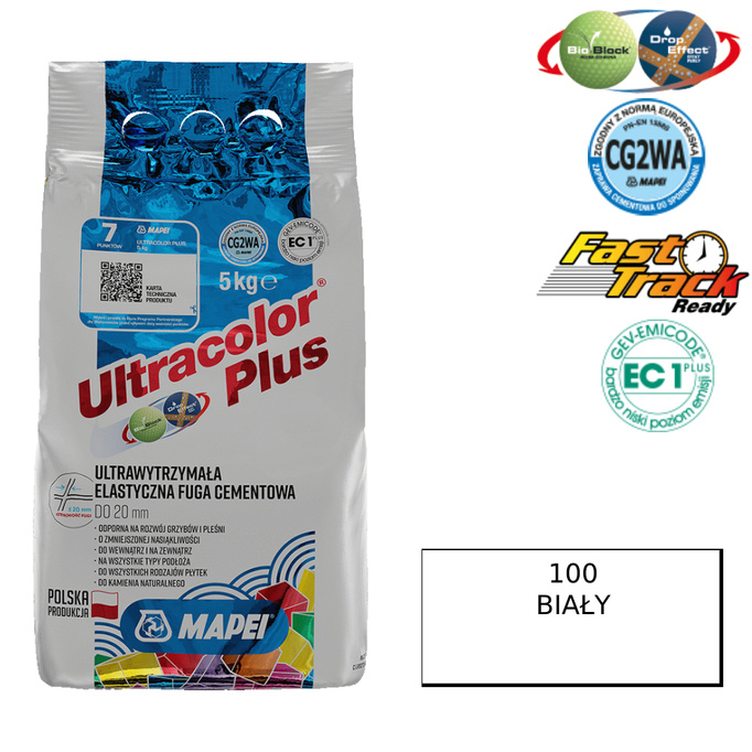 MAPEI Ultracolor Plus Fuga - 100 bílých 5 kg