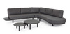 Meble ogrodowe BOLZANO narożnik Haverno aluminium antracyt