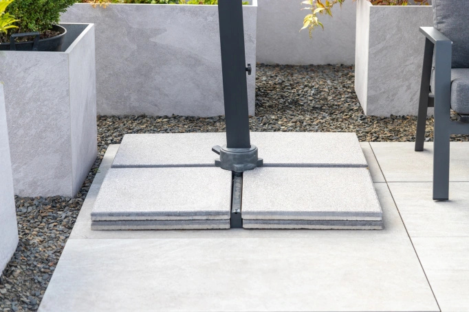 Obciążenie do podstawy parasola 50x50cm BOLZANO Ibis Beton szary (4el)