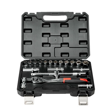 ZESTAW KLUCZY NASADOWYCH Z GRZECHOTKĄ 1/2" 20 SZT. CRV PRO-WK402