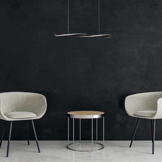 Lampa wisząca MILAGRO Swirl ML5498 czarna - EKSPOZYCJA
