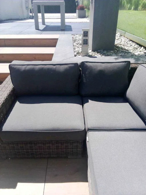 Meble ogrodowe MILANO II Royal Piaskowy + 2 x fotel Milano - EKSPOZYCJA