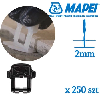 MAPEI MAPELEVEL KLIPS  2mm 250 sztuk