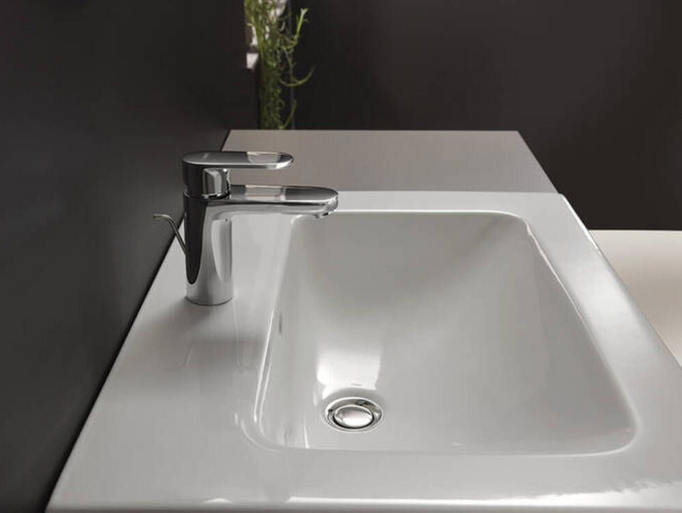 Ecosmart Chrome Standing Washbasin Baterie.