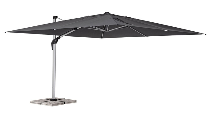 Parasol ogrodowy 4m x 4m BOLZANO Arrito aluminium antracyt