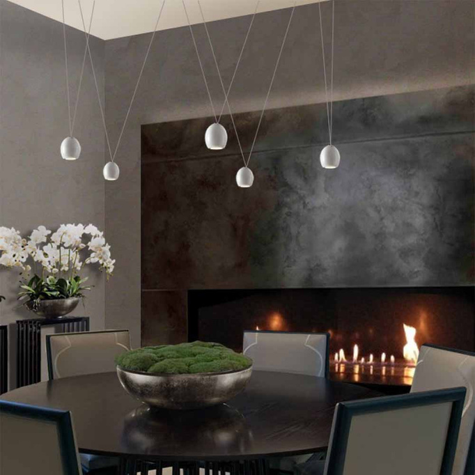 Systém 4 bílých lamp