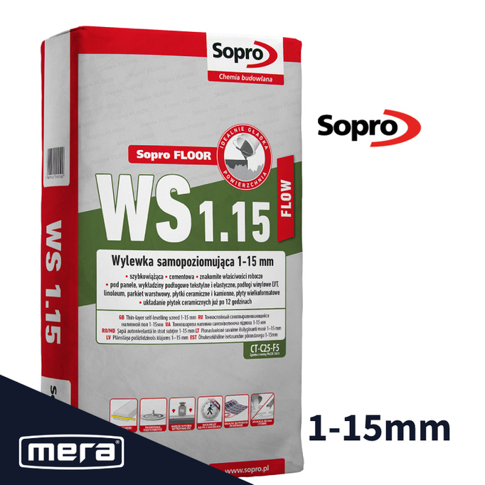 Sopro Ws 1.15 Flow -samostatný výtok 1-15 mm 25 kg 292