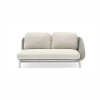 Sofa ogrodowa SCOOP 166×80cm  lewostronna jasna szara aluminium