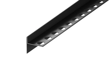 Listwa spadkowa krawędziowa, Lewa czarna matowa 180cm LSBL-0304