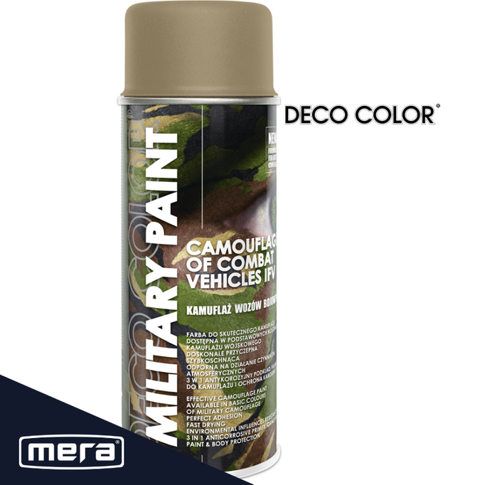Spray Deco Color Vojenská barva RAL1019 Desert Storm 400ml 281019