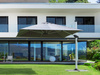 Parasol ogrodowy 400x400cm BOLZANO Ibis aluminium szary