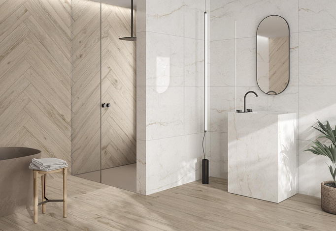 Płytka ścienno-podłogowa PAMESA Onix White 60x120 imitacja marmuru biały