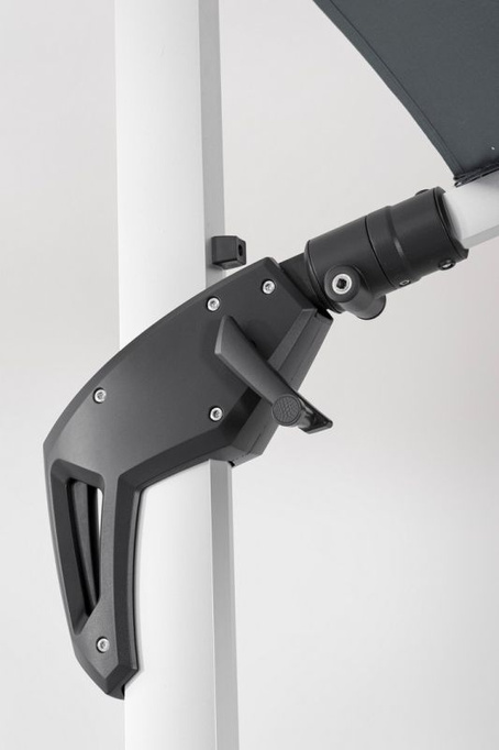 Parasol ogrodowy 4m x 4m BOLZANO Arrito aluminium antracyt