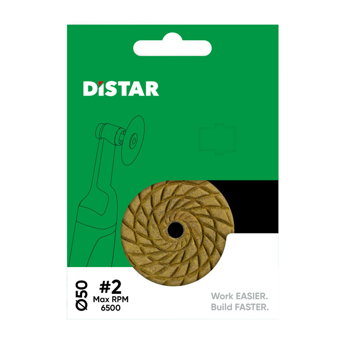 Distar Pad polerski 50mm CoolPAD #2 (120/200/400)do gresu i ceramiki na sucho