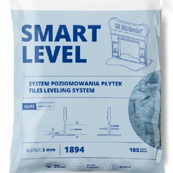Kubala inteligentní úrovně 3MM klipy pro vyrovnávací dlaždice 100pcs 1894
