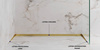 Listwa brodzikowa czołowa, grafit szczotkowany 130cm LCGU-0201