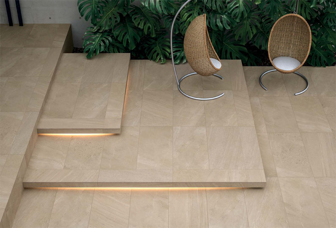 Płytka tarasowa 2cm Italgraniti Nordic Stone Danimarca 60x120 imitacja kamienia beżowy