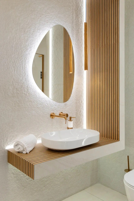 Obkladová a podlahová dlažba 120 × 120, imitace kamene, struktura, světle béžová