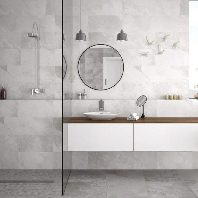 Płytka ścienno-podłogowa mat 60x120 10,1 mm Imitacja kamienia szary