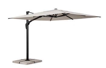 Parasol ogrodowy 3m x 3m BOLZANO Arrito aluminium szary