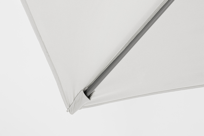 Parasol ogrodowy 3m x 3m BOLZANO Santorino aluminium szary