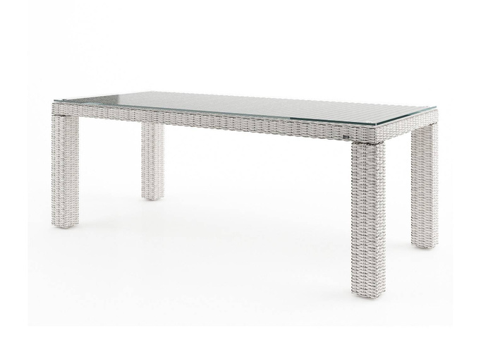 Rapallo Garden Table 220cm Royal White