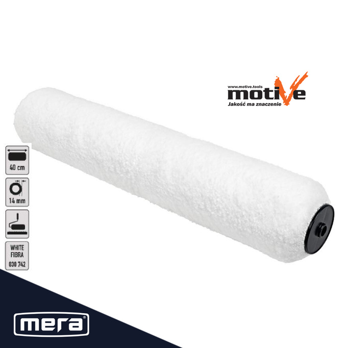 MOTIVE WAŁEK V-PRO WHITE FIBRA wkład malarski 40cm / 14mm 030742