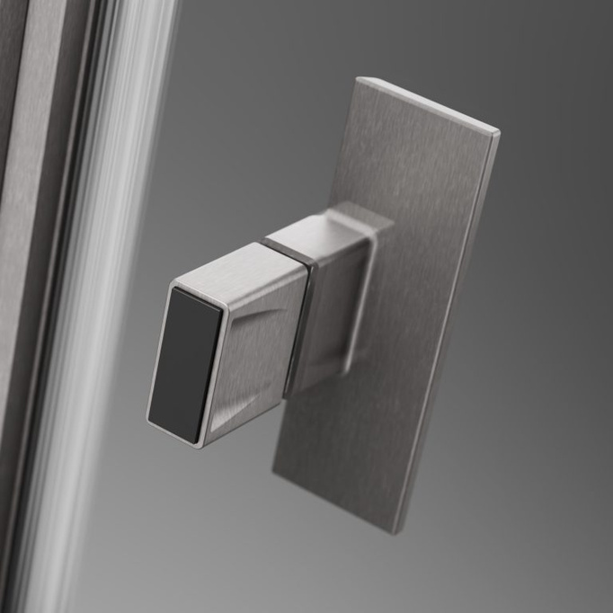RADAWAY DRZWI DO WNĘKI NES BRUSHED NICKEL DWS I 120cm LEWE