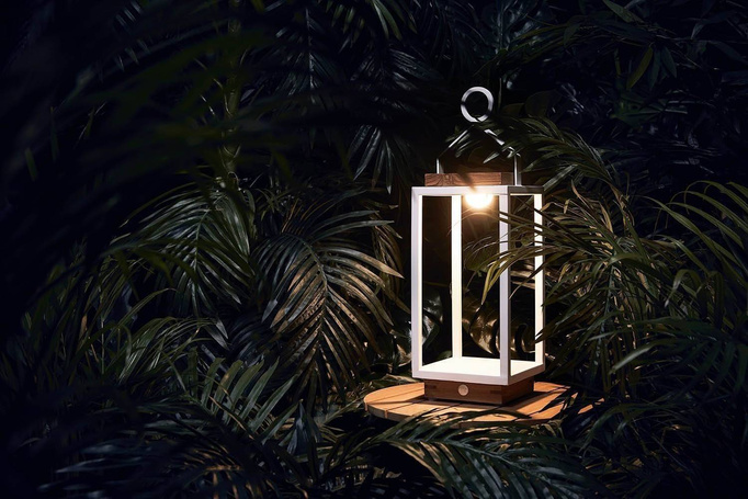 LAMPA SOLARNA MRS. SOLAR COCO TEAK BIAŁA XL