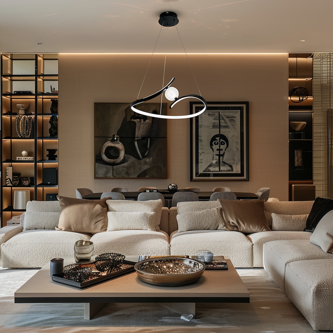 Lampa wisząca MILAGRO Perla ML1177 czarna