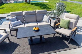 Zestaw mebli ogrodowych BOLZANO Massimo antracyt/beż