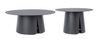 Zestaw stołów 70+90cm BOLZANO Biana aluminium antracyt