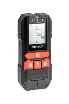 Detektor ścienny 4w1 z wilgotnościomierzem  PRO-EP001