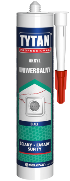 Tytan akryl uniwersalny biały 280 ml PROFESSIONAL