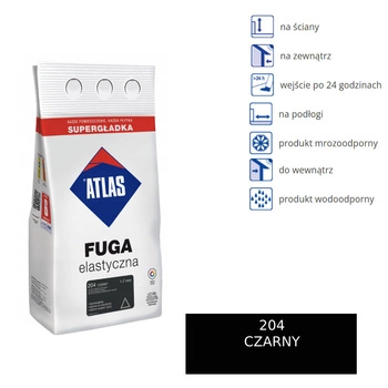 ATLAS FUGA ELASTYCZNA - 204 czarny 2kg