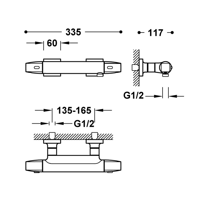 Sprchová baterie se sadou sprchy Silia