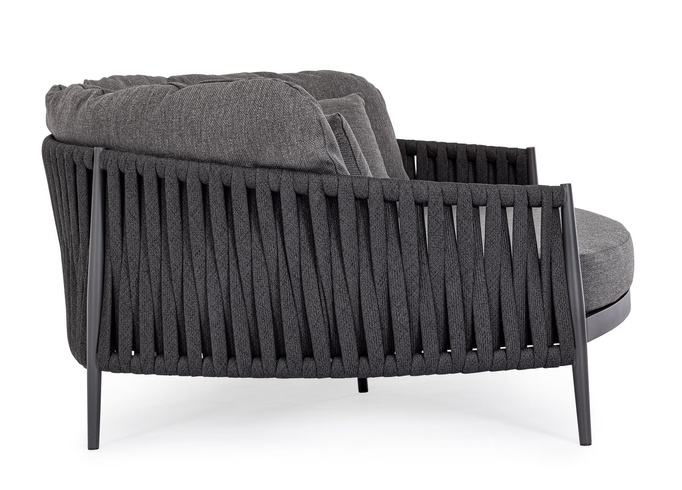 BOLZANO Sofa ogrodowa Juno aluminium antracyt